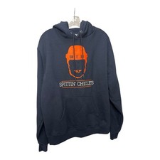 Champion Blue Men  s Hoodie Barstool Hockey Spittin  Chiclets M