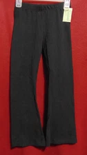 Girls Extremely Me Flare Leggings Size 5/6 Solid BLACK NEW With tag!