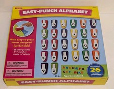 Lakeshore Easy Punch Alphabet 26 Pieces Creates 1/2" Letters Scrapbooking Crafts