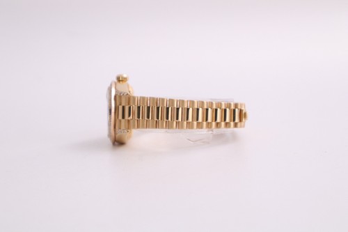 Rolex Datejust 69178 26 mm oro 18 ct quadrante blu diamanti tahitiani orologio da donna - Foto 11 di 16