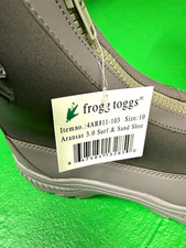 frogg toggs Aransas 3.0 Surf & Sand Wading Boots Zip Slip Resistant Gray 10