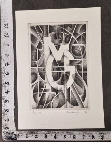 WUNDERKAMMER PL EXLIBRIS 88 - " POLONIA ASTRATTISMO MANTERO 1/20 "- ** -C SIGNED - 第 1/1 張圖片