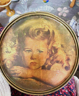 Vintage James Lord & Sons Lithographed Confectionery Tin Lid Only