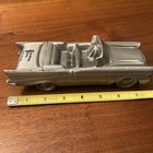 Vintage 1957 Chevy Pewter Standing Stone National Bank Coin Bank — photo 2