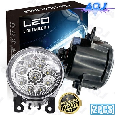 Pair Bumper LED Fogs Driving Lamps White For Ram ProMaster City 2015-2022