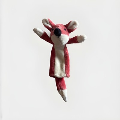 Jellycat I Am A Woodland Fingerpuppe Fuchs orange weiß Rentner 7 cm kleiner Hund 