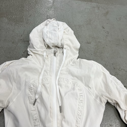 Women’s Lululemon Full Zip Hoodie Size 4 White - Picture 2 of 14