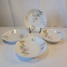 William Guerin Limoges France Set Of 4 Soup Bowls Vintage Antique