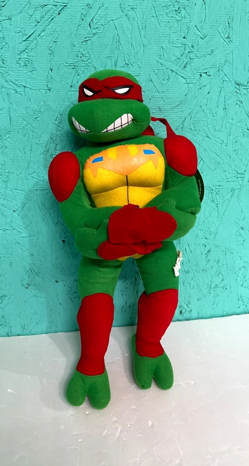 Figura de peluche roja Teenage Mutant Ninja Turtles Raphael 2008 Fast Forward Foto 4 de 4