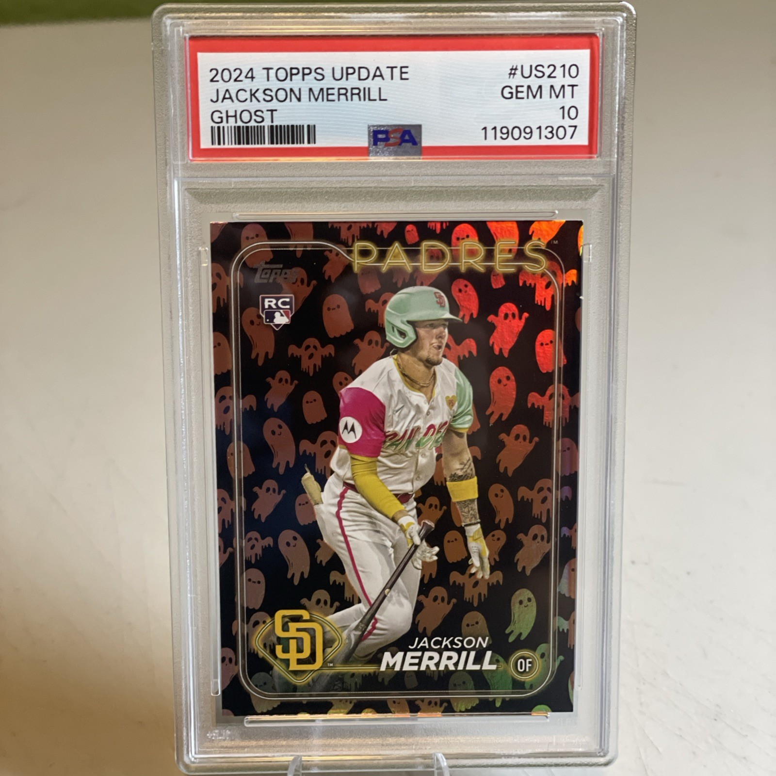2024 Topps Update Jackson Merrill Ghost #US210 RC PSA 10