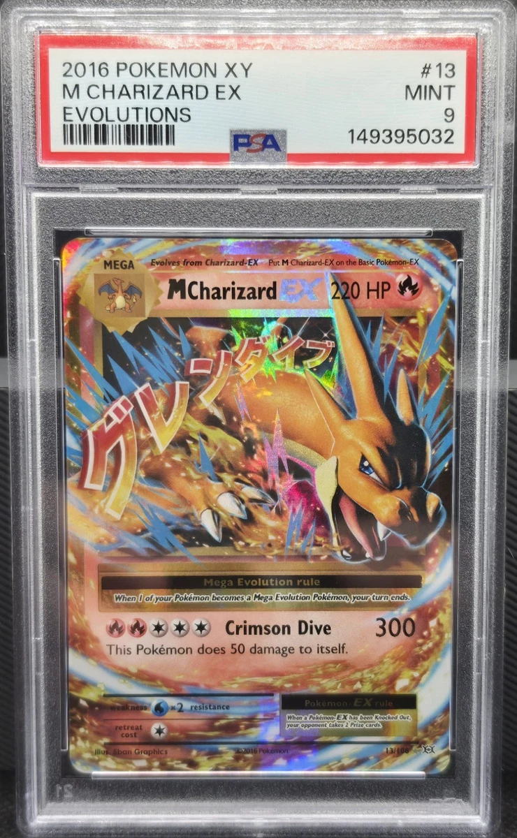 Charizard Pokémon TCG Grade 9 Evolutions Individual Collectible