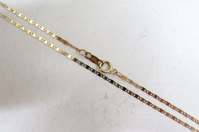 GOLDKETTE 10K 3-farbig GOLD Anker Mariner HALSKETTE 16'' KIND     massiv