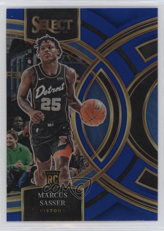 2023-24 Panini Select Premier Level Blue Prizm Marcus Sasser #114 15ts