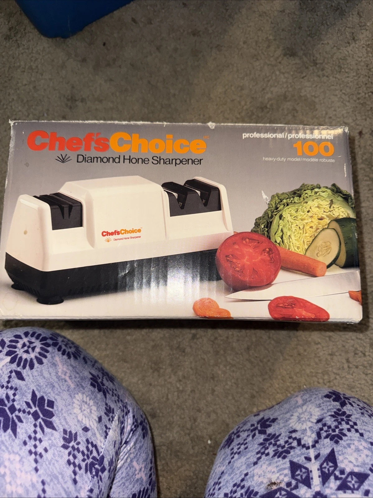 Chefs Choice Diamond Hone Professional Knife Sharpener Model 100 Trizor EdgeNiB