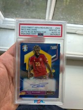 Nico Williams Auto /150 PSA 10 (National Debut / Rookie)  Topps Finest EURO 2023
