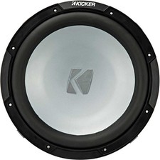 KICKER 45KM102 MARINE/BOAT 10" KM SERIES SUBWOOFER SUB OPTIONAL LED GRILL 2-OHM