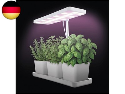 EMOS - LED grow lamp for herbs and indoor plants - Grow lamp with 3 flower pots