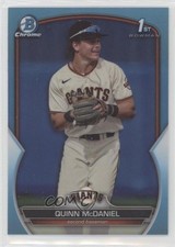 2023 Bowman Draft Chrome Sky Blue Refractor Quinn McDaniel #BDC-136 07qr