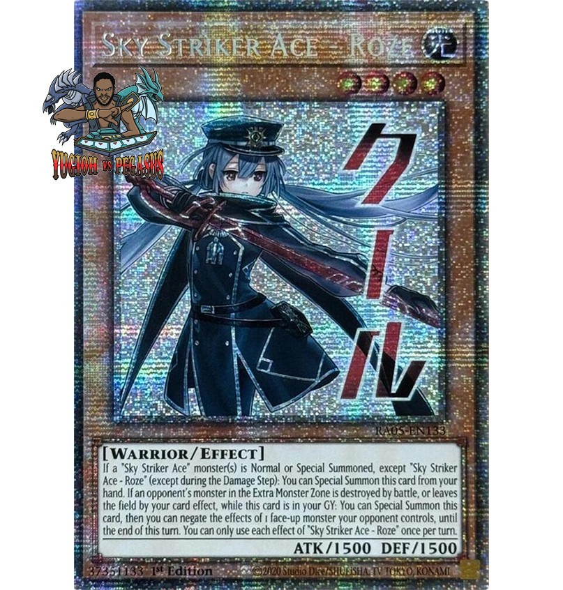 Yugioh 1x Sky Striker Ace - Roze RA05-EN133 Starlight Rare 1st Ed