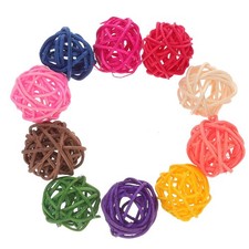 10 Pcs Large Bird Parrot Toys Colorful Swing Chew for Parrots Cage