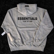 Fear of Gods Essentials Men's Dark Oatmeal Hoodie Size S