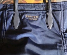 Kate Spade Tote, Navy Blue, Nylon & Leather, ...