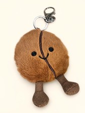 Jellycat Amuseables Coffee Bean Bag Charm Soft Plush Toy Cute Keychain Gift NW