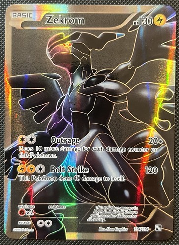 Zekrom 144/144 Full Art Ultra Rare Black & White Pokemon TCG