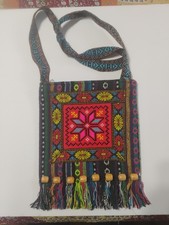 Canvas Embroidered Boho Ethnic Hippie Shoulder Bag Purse Crossbody Bohemian