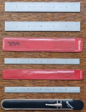 (4) Vintage L. S. Starrett 6" Rules- No. C305R; No. C309R; No. C606R; C616R