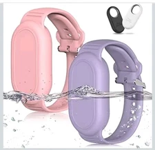 for Samsung Smart Tag 2 Bracelet for Kids, 2 Pack Waterproof Hidden Wristband...