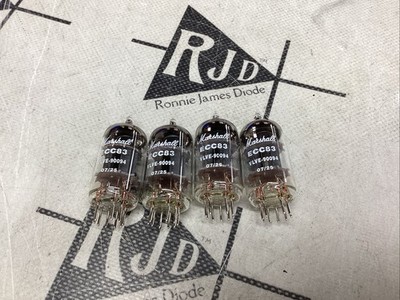 Marshall 12AX7 Preamp Tubes Tested Lot 4