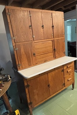 Hoosier Hutch Antique Golden Oak