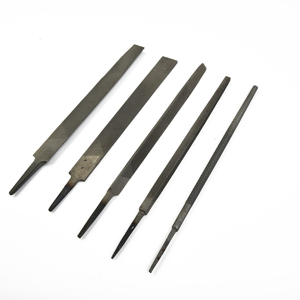 File Flat Steel File Set For Metalworking Half Medium-Toothed Round Square