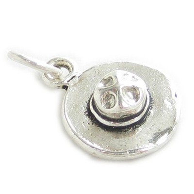 Waldläufer Hut KLEIN Sterling Silber Anhänger .925 x 1 Kleidung und Hüte