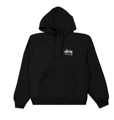Stussy Stock New York Hoodie Black Unissex Size Medium NWT *EXCLUSIVE NY*