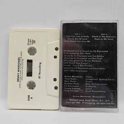 Benny Mardones Benny Mardones Cassette 1985 BT Recording Limited Edition