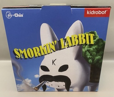 Kidrobot Chia Pet Smorkin  Labbit Smokin' Cool Blue Edition X/800 Limited Kozik