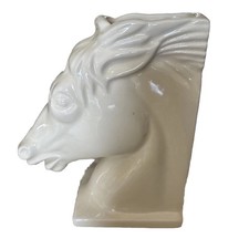 Haeger Pottery Vintage Horse Head Vase/Bookend MCM USA Numbered