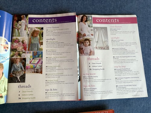 Sew Beautiful Magazines Martha Pullen Heirloom Sewing 2010 Issues Lot of 6 - Foto 10 di 24