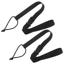 2 Pcs Snowboard Leash Binding Straps Retractable Tow Men's Adjustable