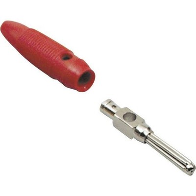TRU COMPONENTS TC-2519008 Test Plug Straight Plug Ø Bolt: 4mm Red 100pcs