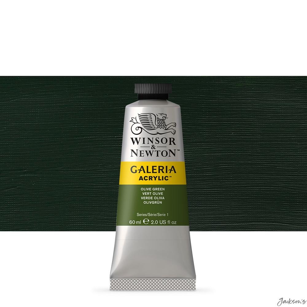 Winsor & Newton Galeria Acrylic Paint Synthetic Iron Oxides 60ml Olive Green ...