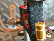 Macchina per tatuaggi fatta a mano 10 coperture USMC pelle di drago rosso fodera intagliata a mano