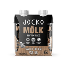 Jocko Fuel Protein Shake, Sweet Cream Coffee, 11oz, 4 Count, 30g Protein