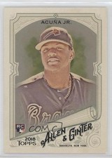 2018 Topps Allen & Ginter Hot Box Ronald Acuna Jr #207 0w7