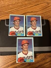 1981 Topps Nolan Ryan (3) Card Lot.