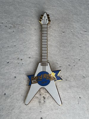Hard Rock Cafe Toronto Skydome 1 year staff White flying V Guitar Pin