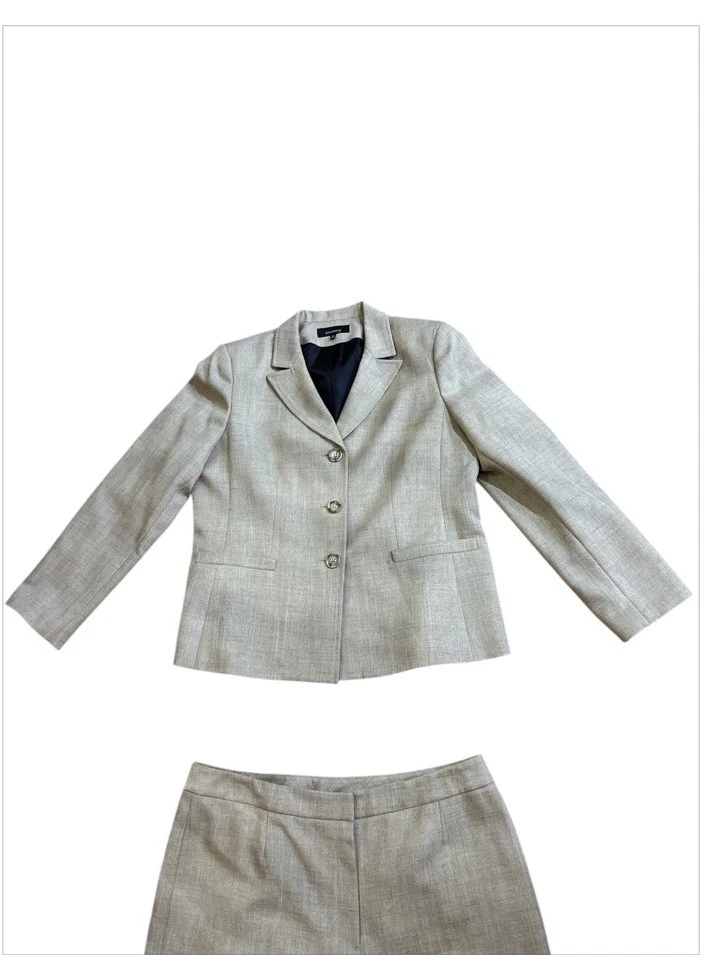 Pantalón/traje de dos piezas de poliéster talla 14 Jones Wear Foto 2 de 4