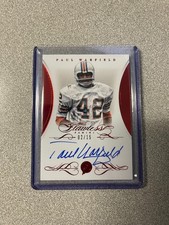 Paul Warfield 2015 Panini Flawless #S-PW Signatures Ruby Auto /2/15